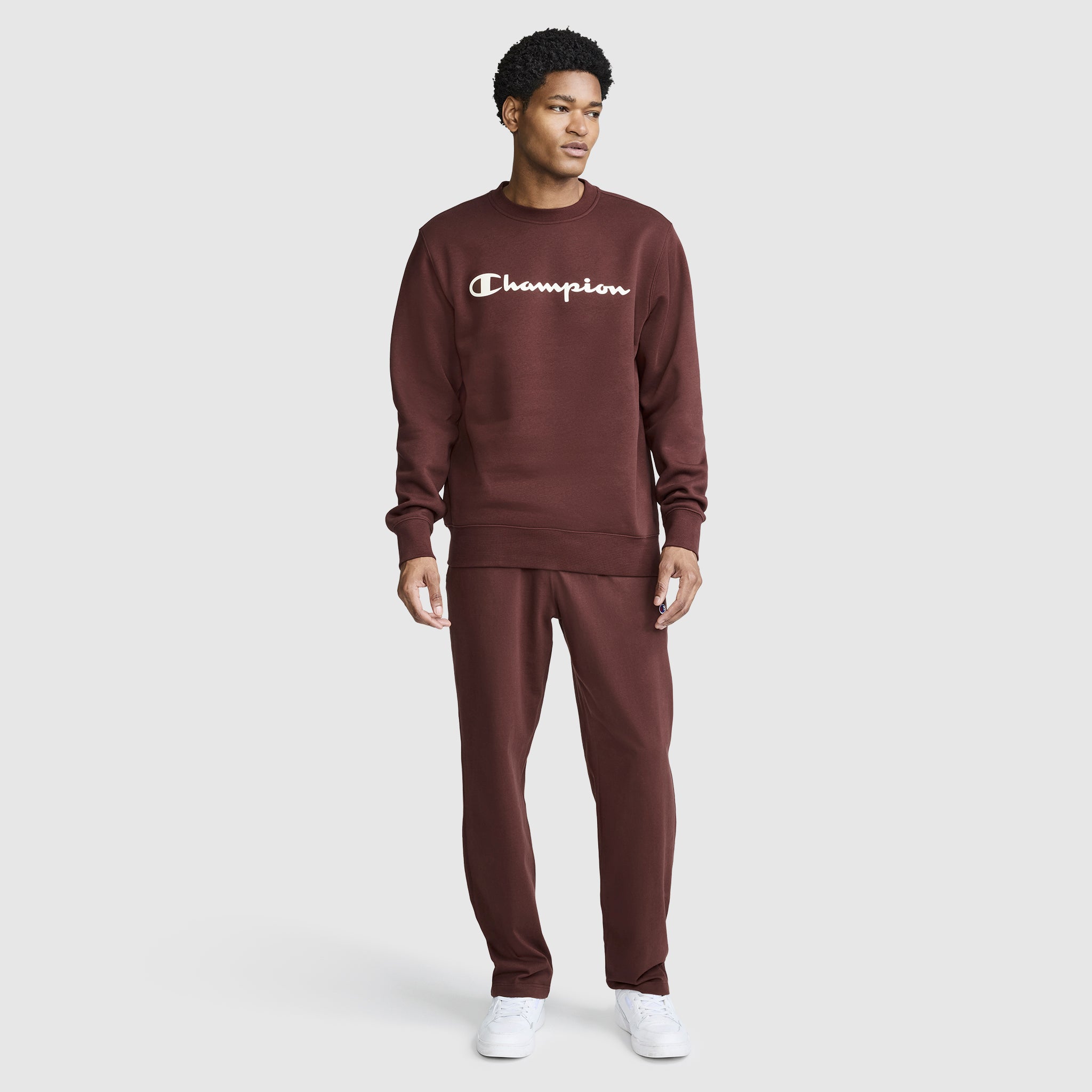 Powerblend Crewneck Sweatshirt. Classic Script Logo - Image 5