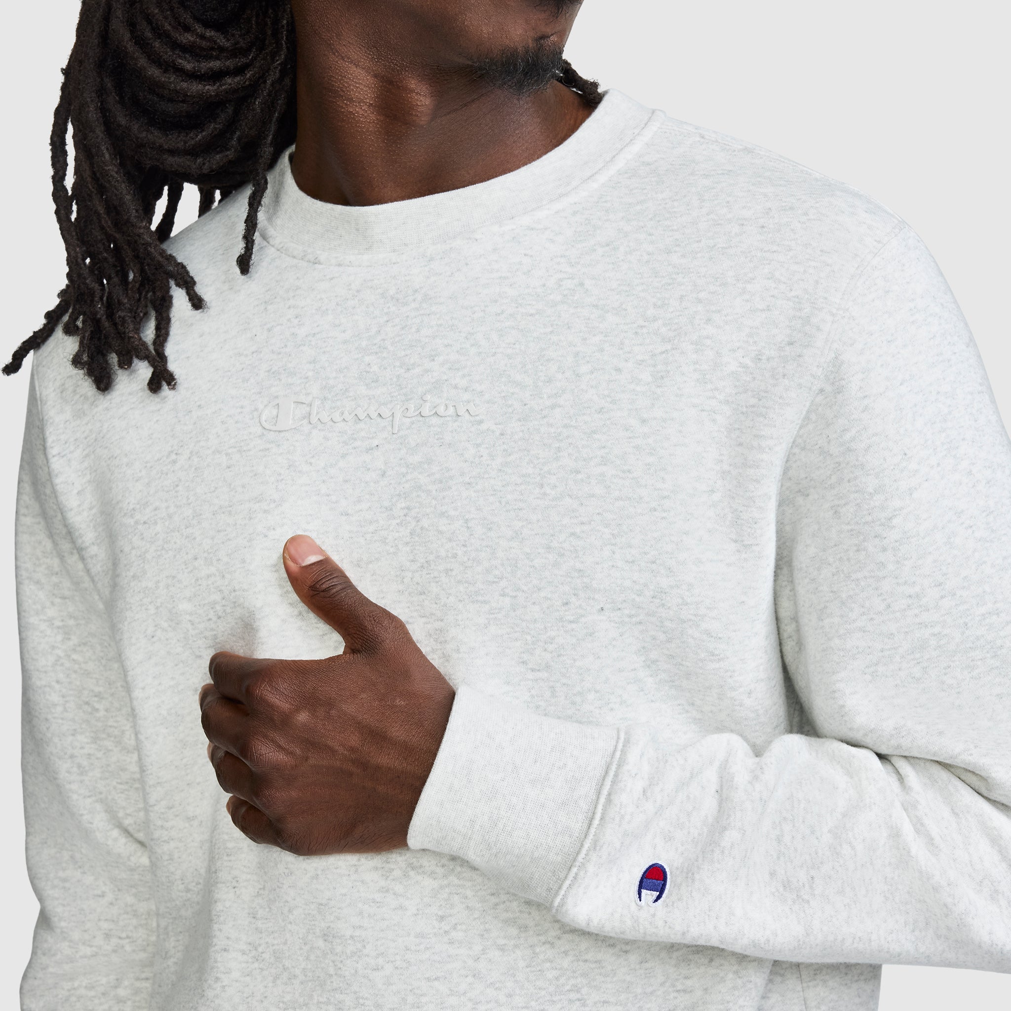Powerblend Crewneck Sweatshirt. Tonal Script Logo - Image 3