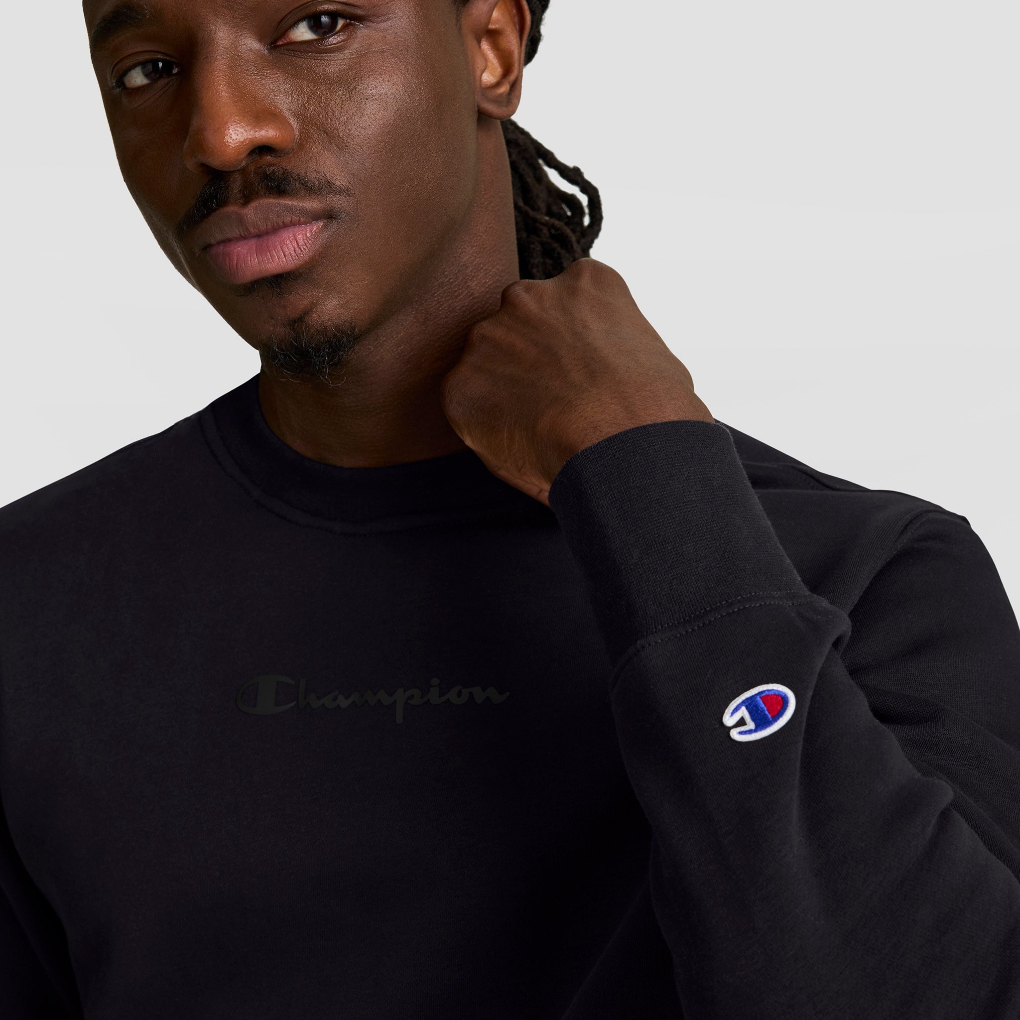 Powerblend Crewneck Sweatshirt. Tonal Script Logo - Image 4