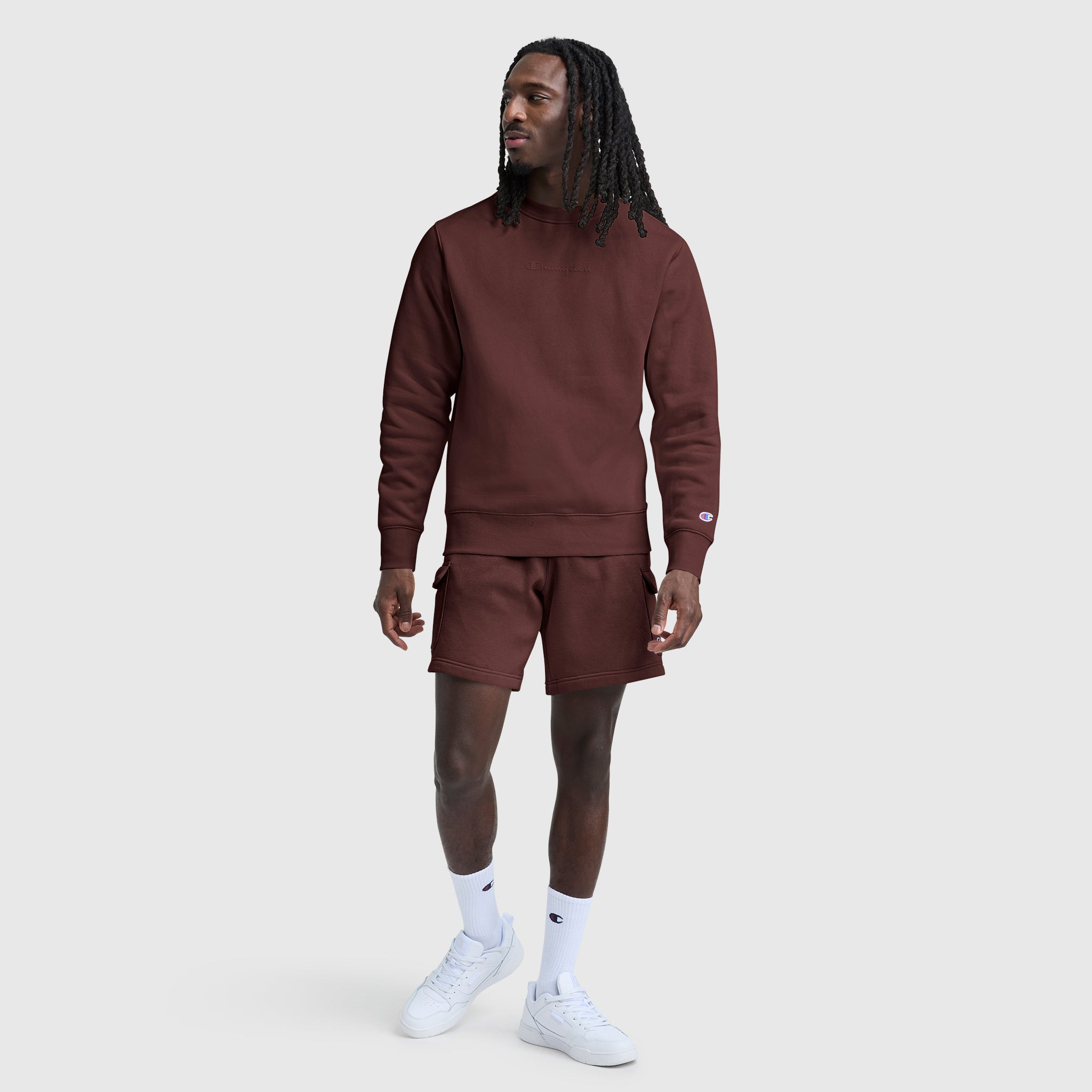 Powerblend Crewneck Sweatshirt. Tonal Script Logo - Image 5