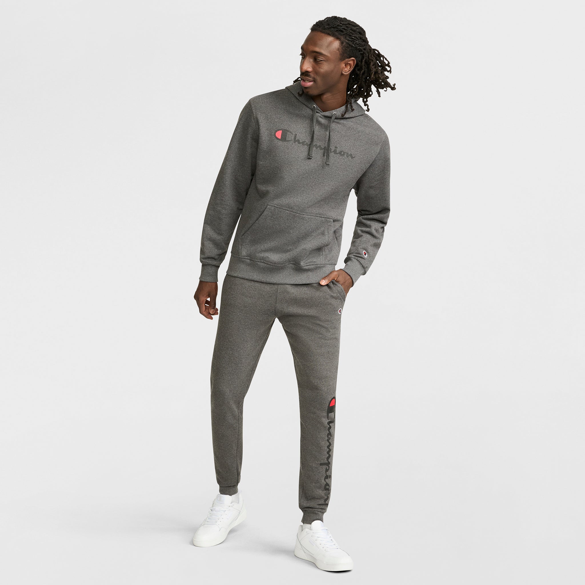 Powerblend Hoodie. Full Script Logo - Image 3