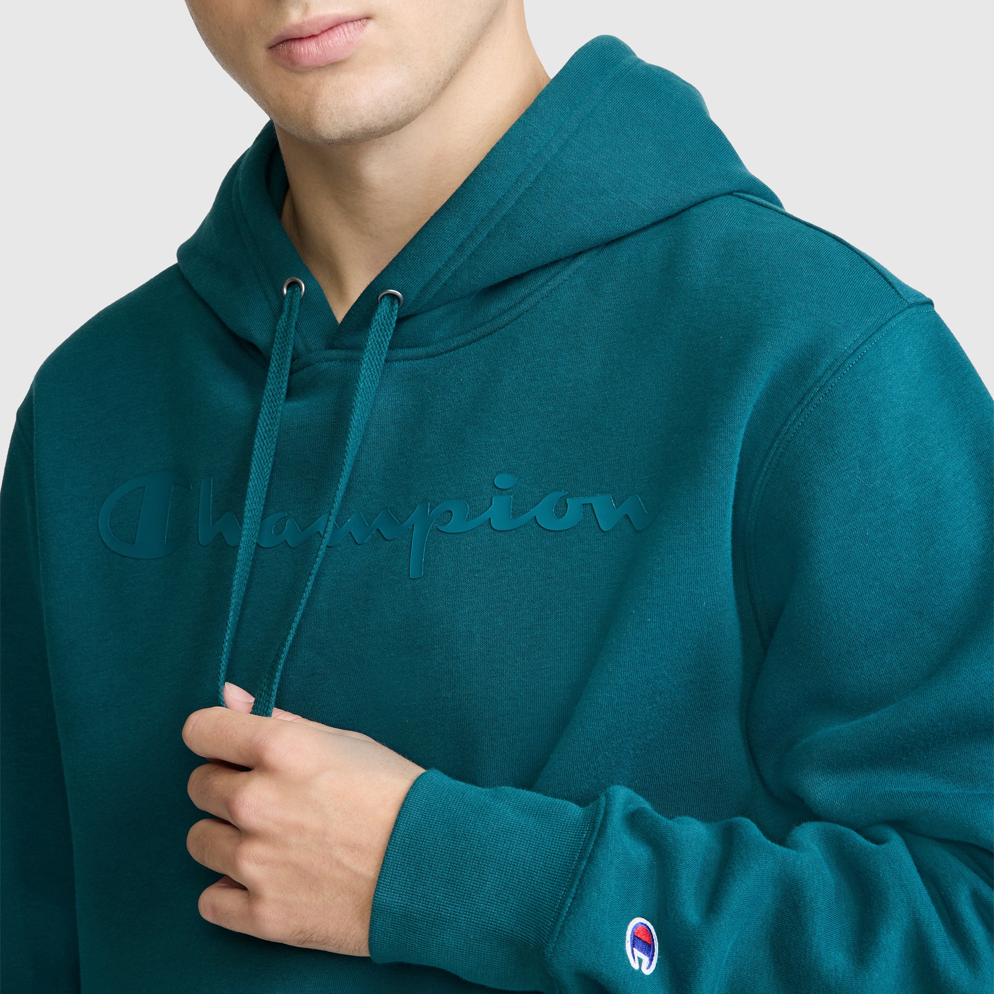 Powerblend Hoodie. Tonal Script Logo - Image 6
