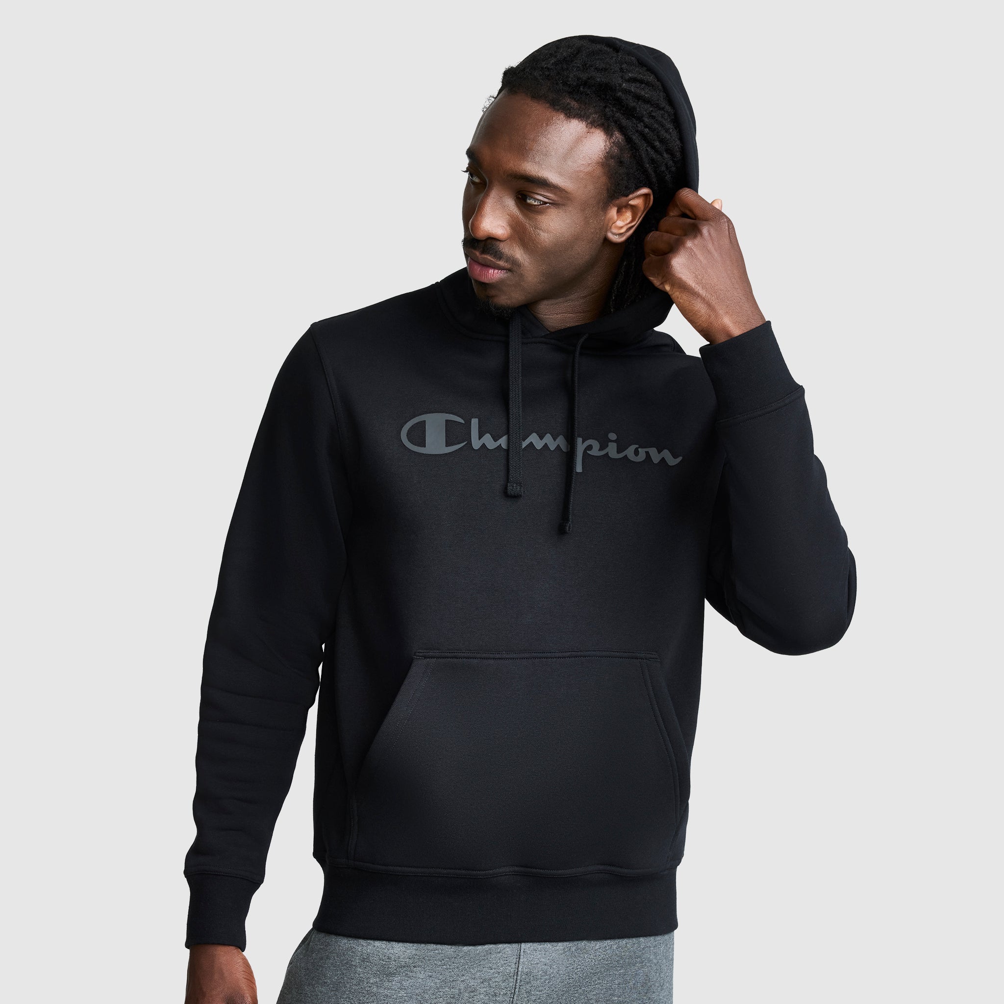 Powerblend Hoodie. Tonal Script Logo - Image 2