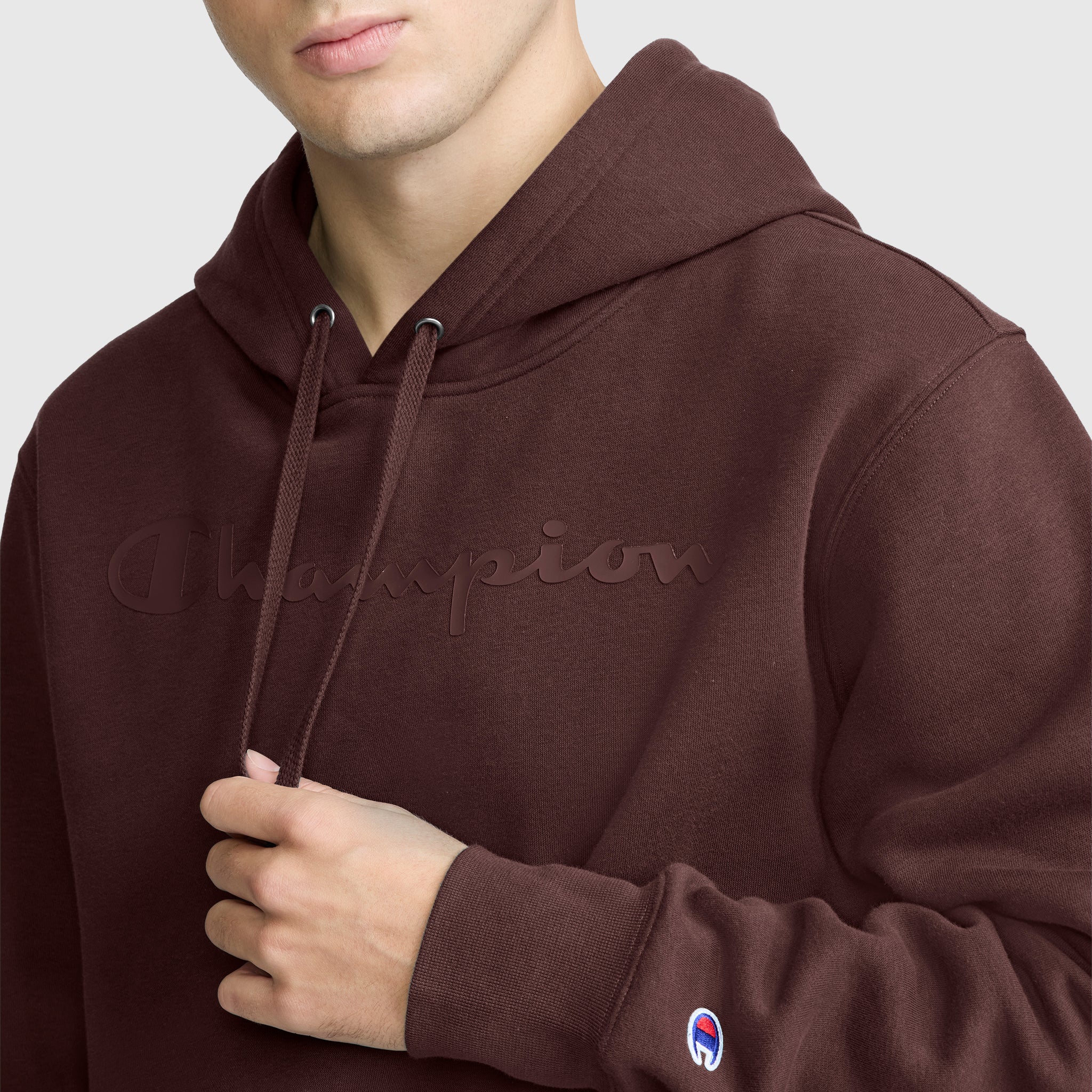 Powerblend Hoodie. Tonal Script Logo - Image 5