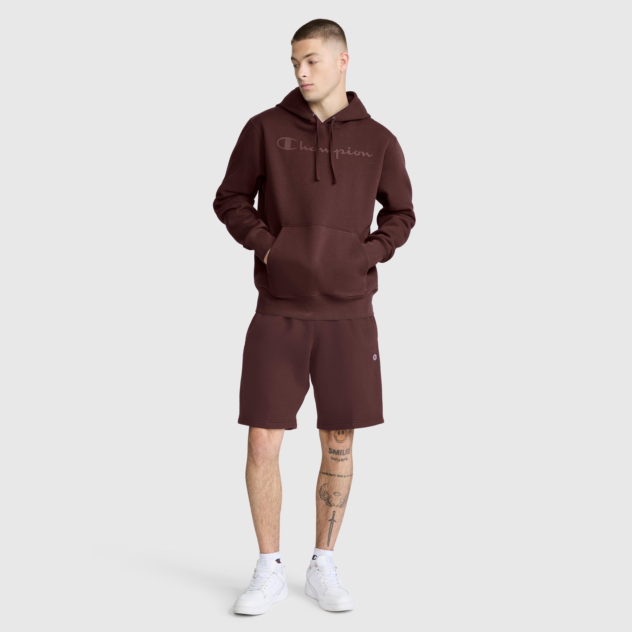 Powerblend Hoodie. Tonal Script Logo - Image 7