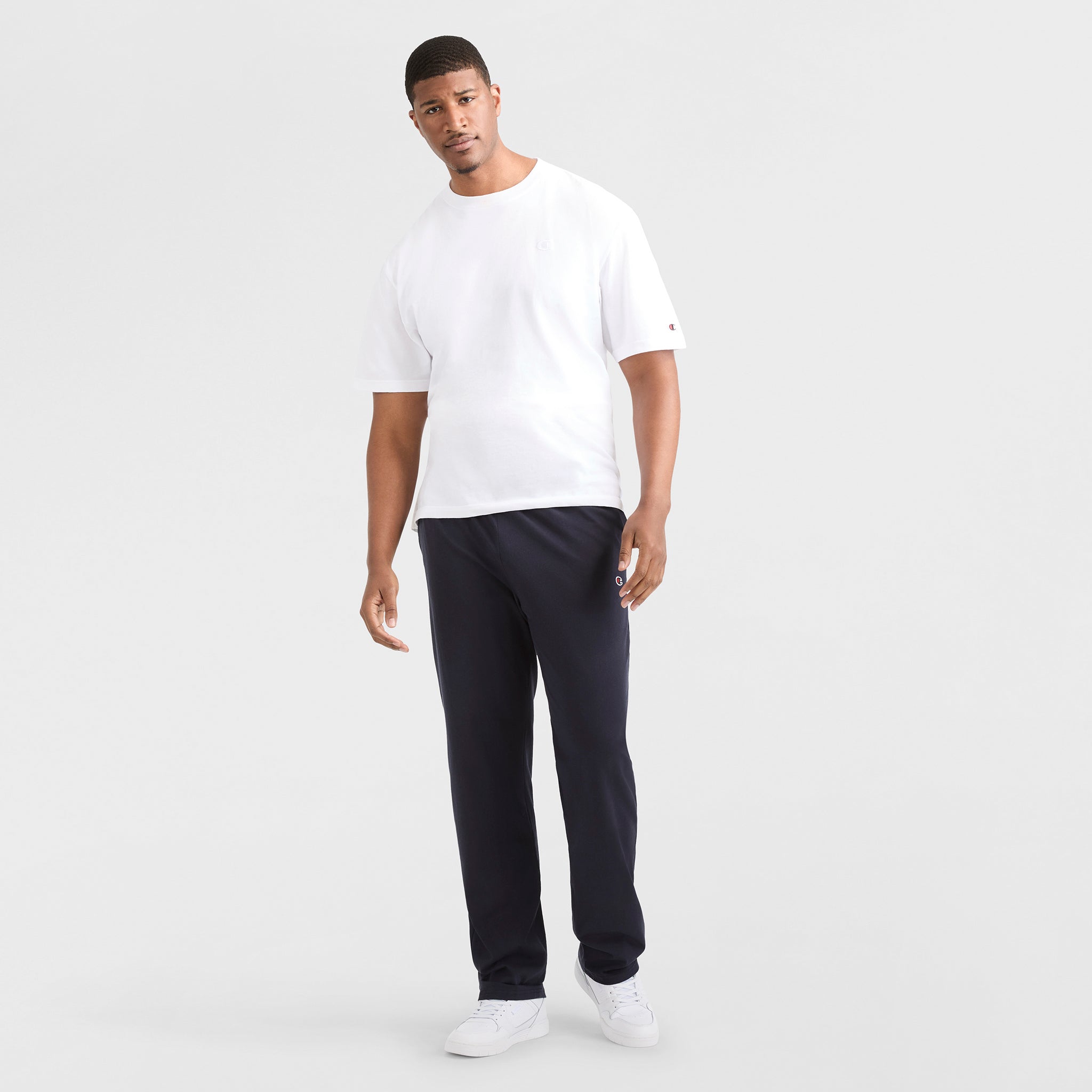 Lightweight Lounge Pants. Open Hem. C Logo - Big & Tall - Image 4
