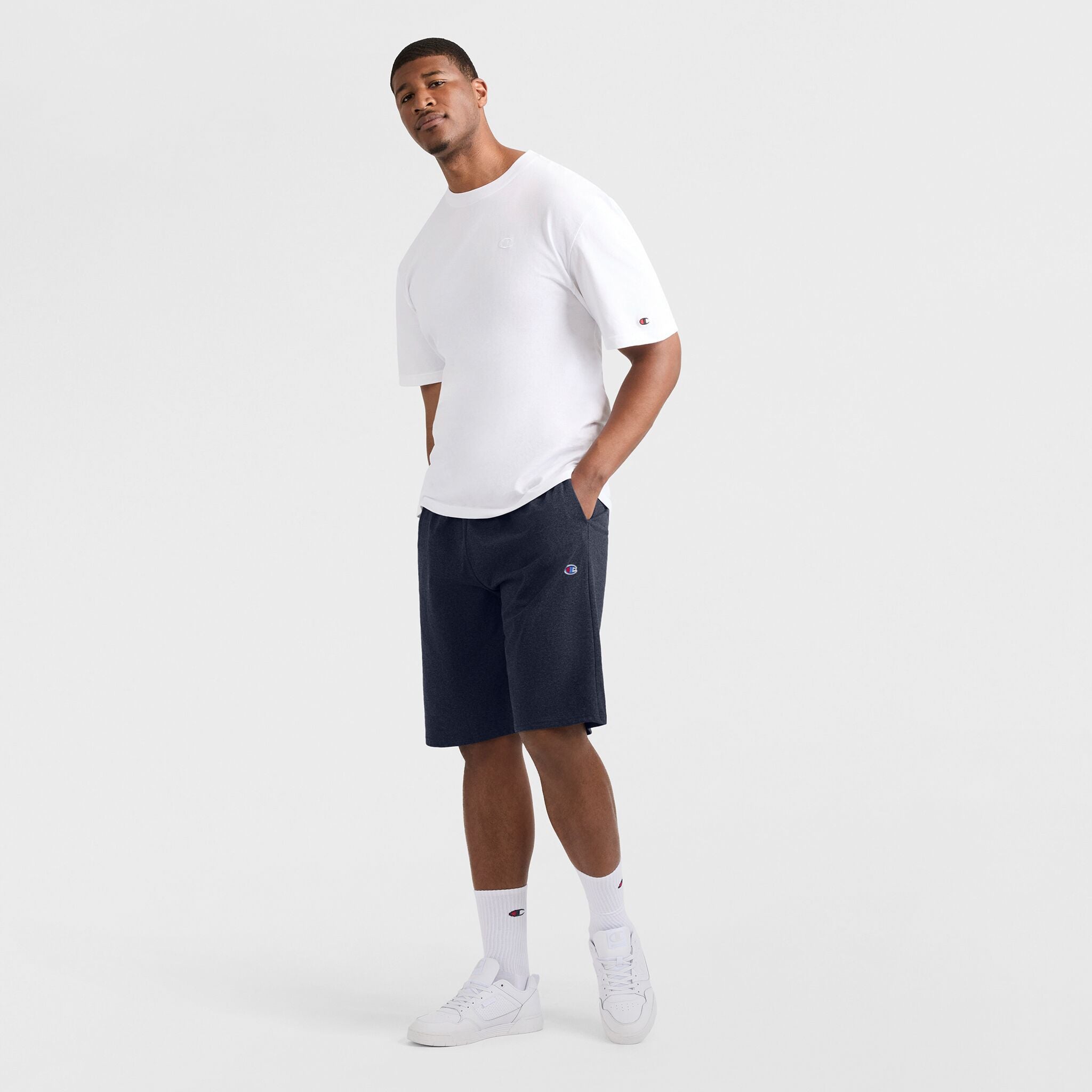 9 Lightweight Lounge Shorts. C Patch Logo - Big & Tall - Image 4