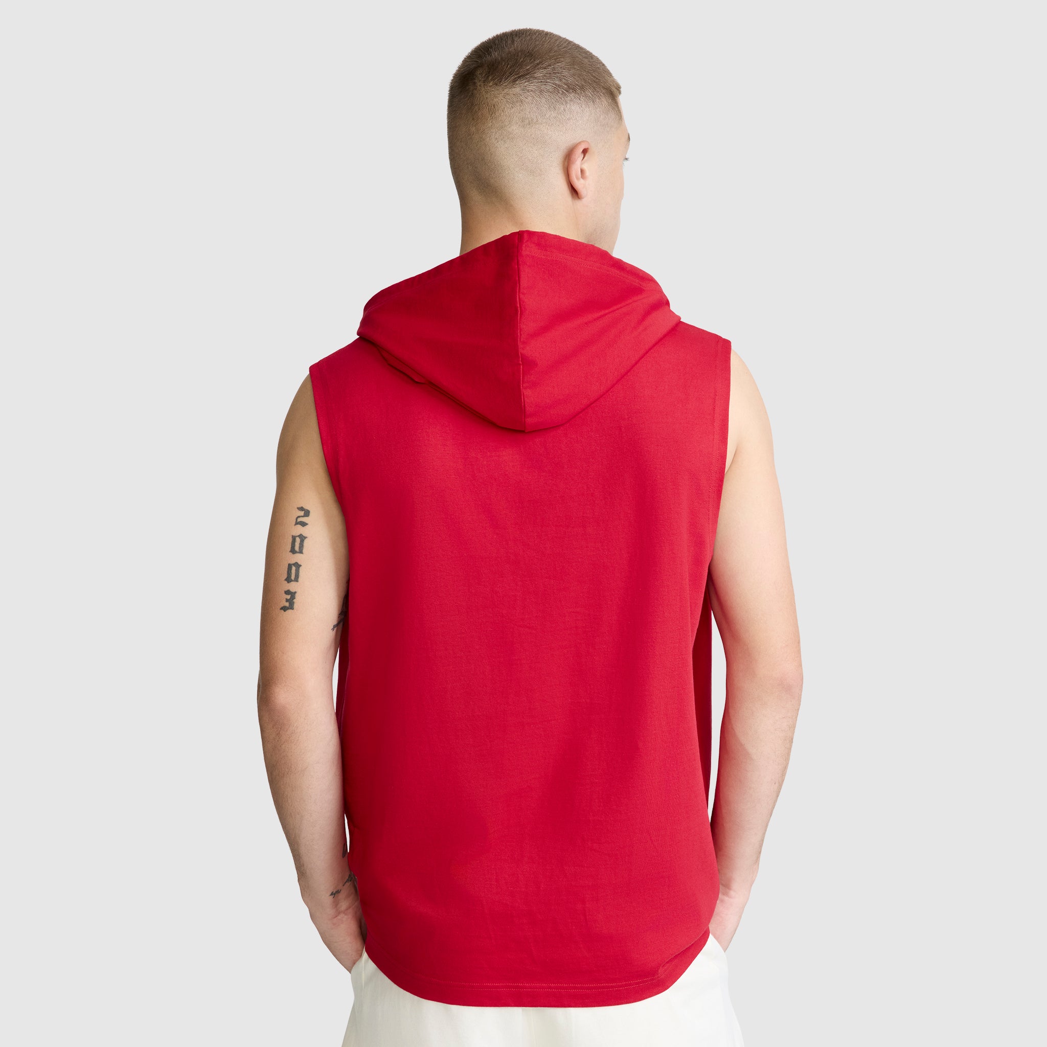 Jersey Sleeveless Hoodie. C Logo - Image 3