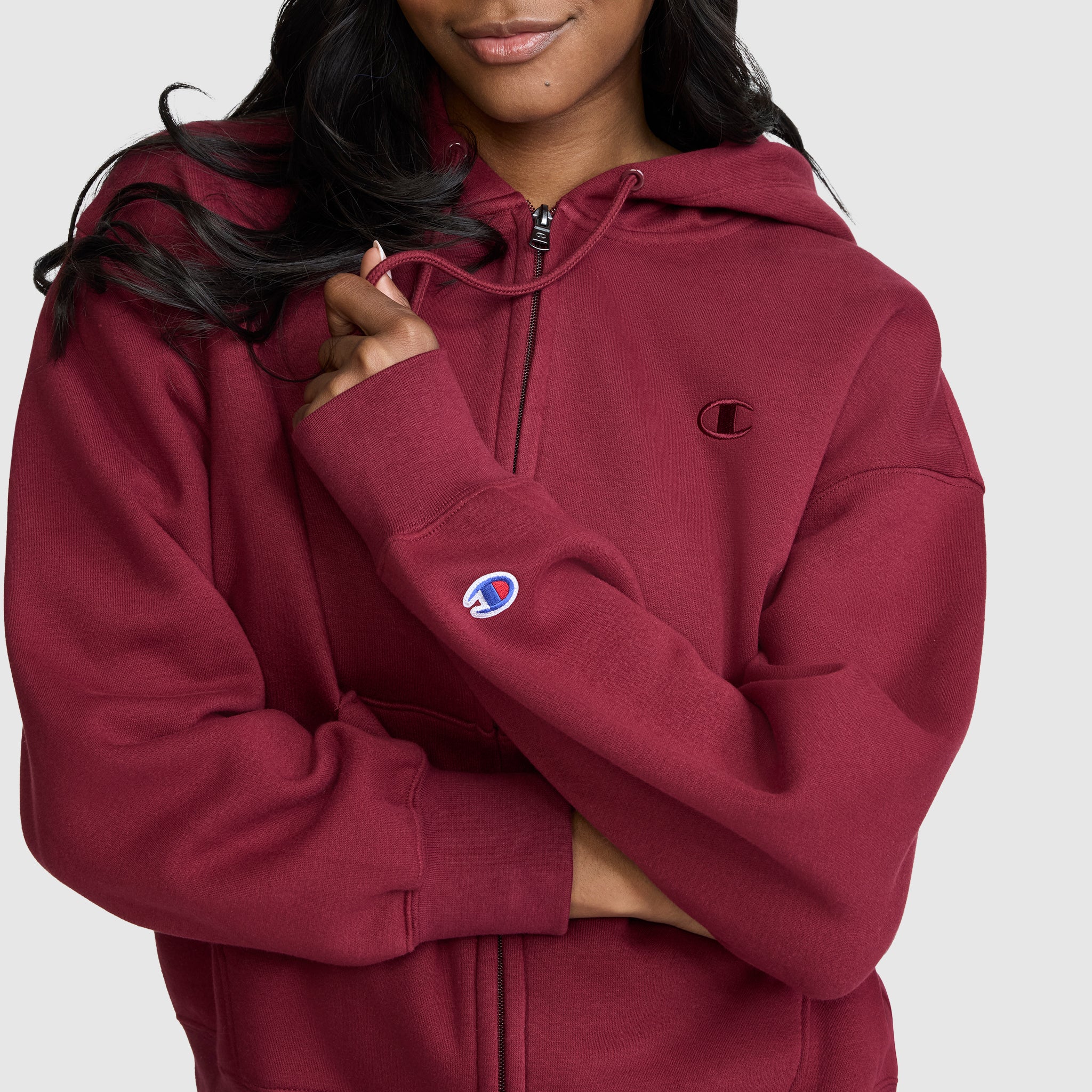 Powerblend Fleece Zip-Up Hoodie. C Logo - Image 5