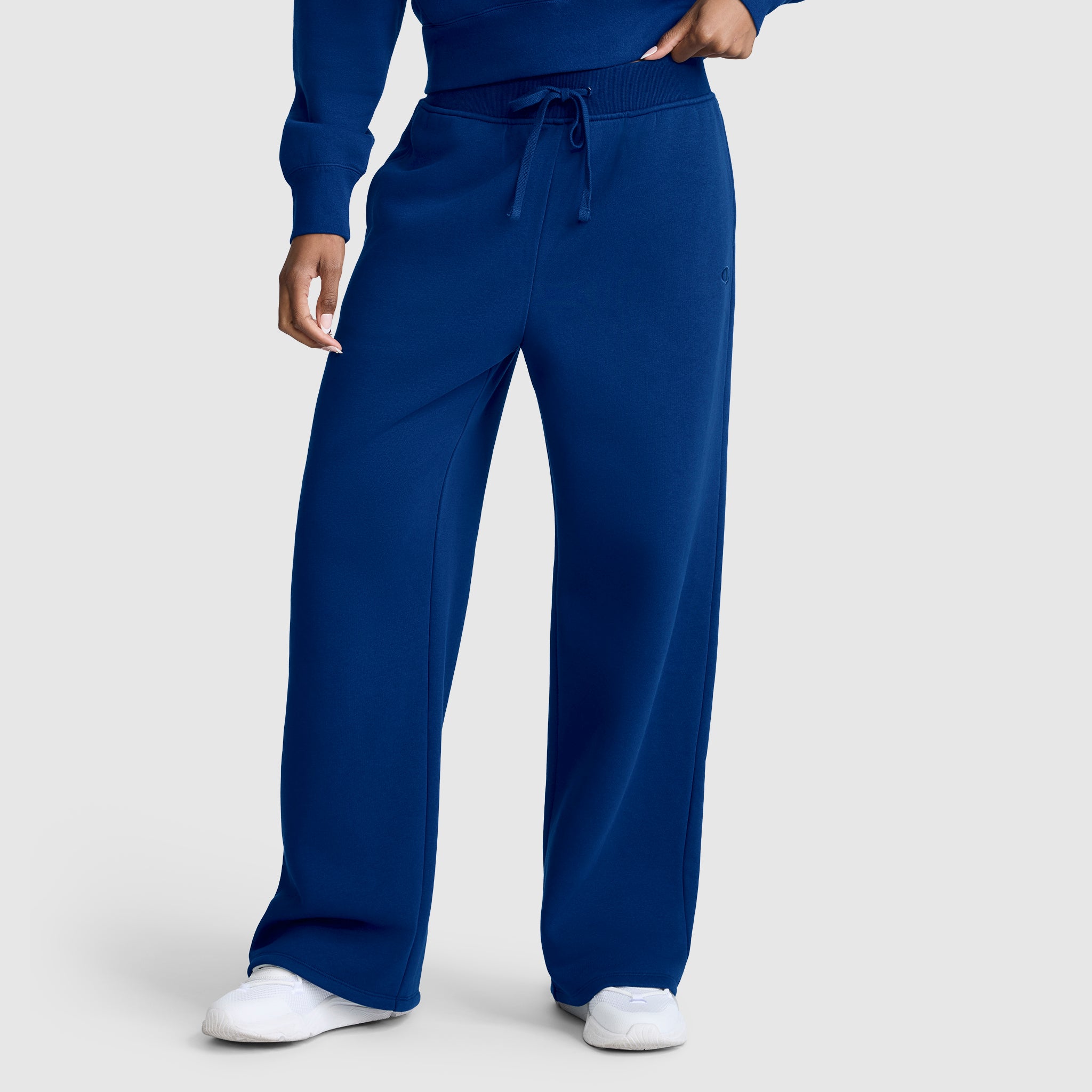 Wide Leg Fleece Sweatpants. C Logo