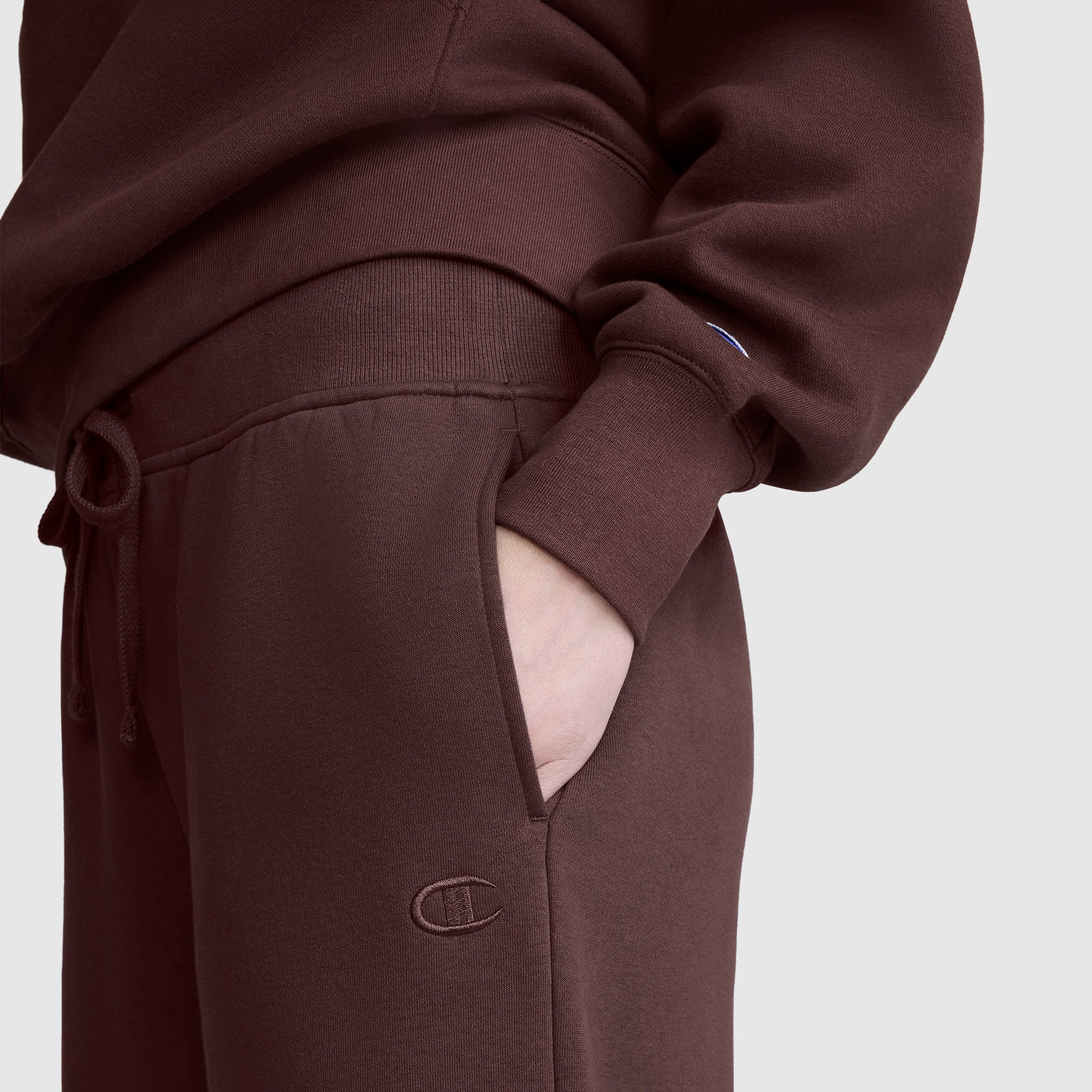 Wide Leg Fleece Sweatpants. C Logo - Image 4
